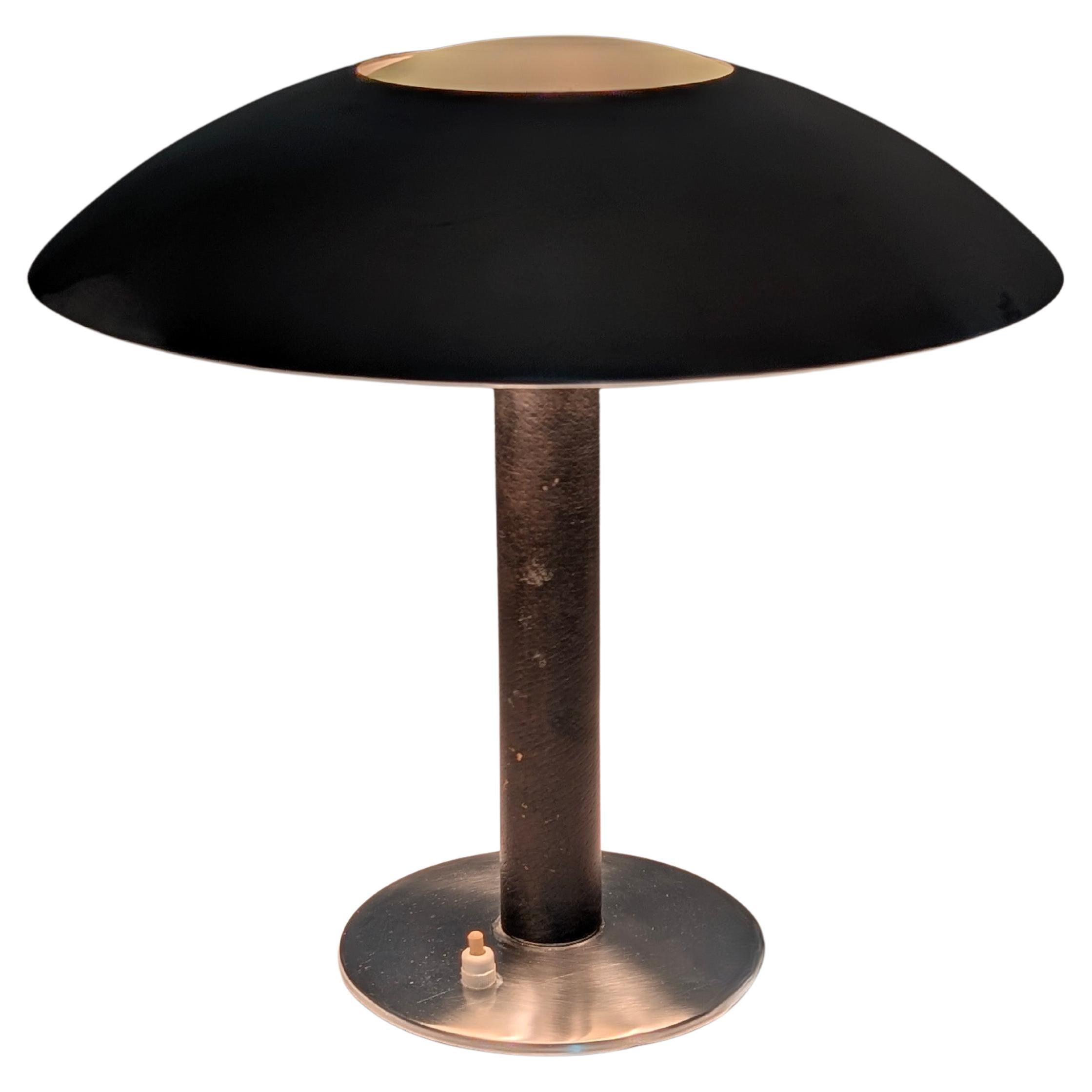 Lampada da tavolo in pelle di Metalarte, 1962