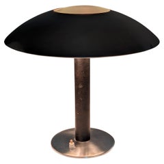Lampada da tavolo in pelle di Metalarte, 1962