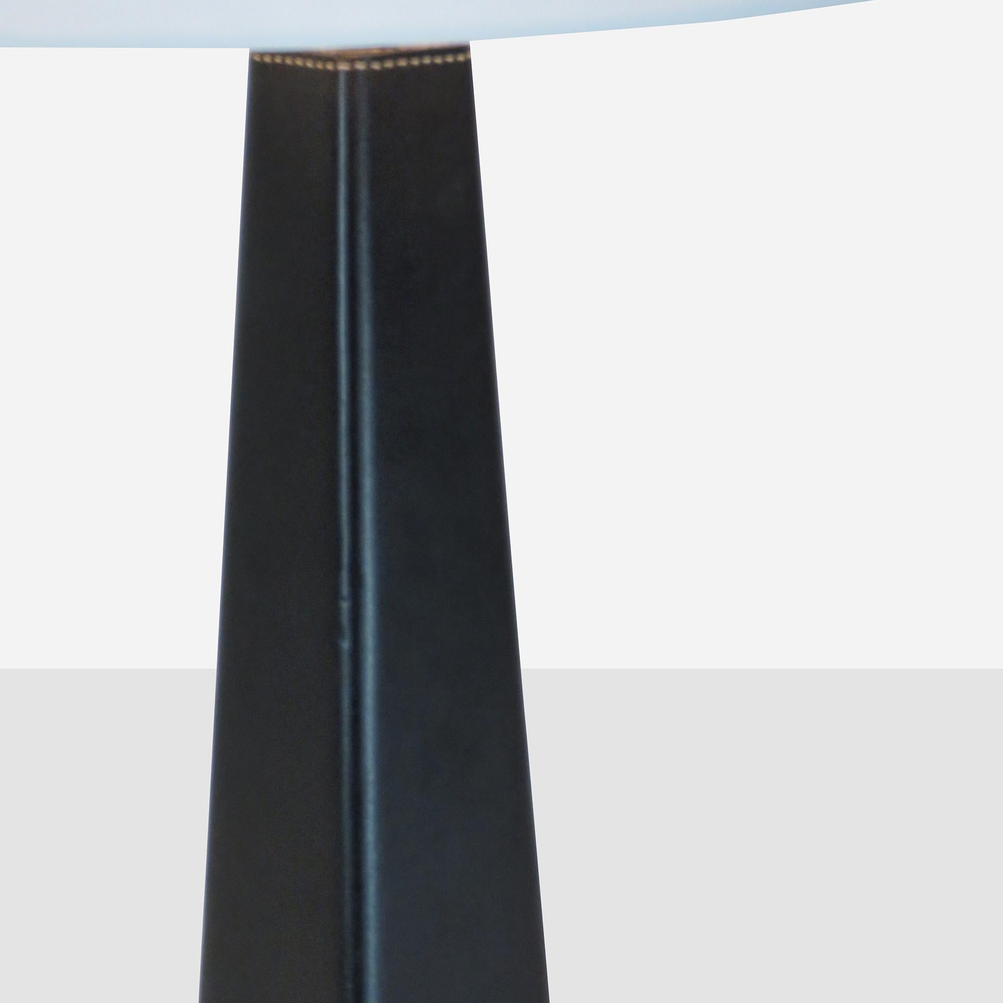 Danish Leather Table Lamp Designed by Lisa Johansson-Pape For Sale
