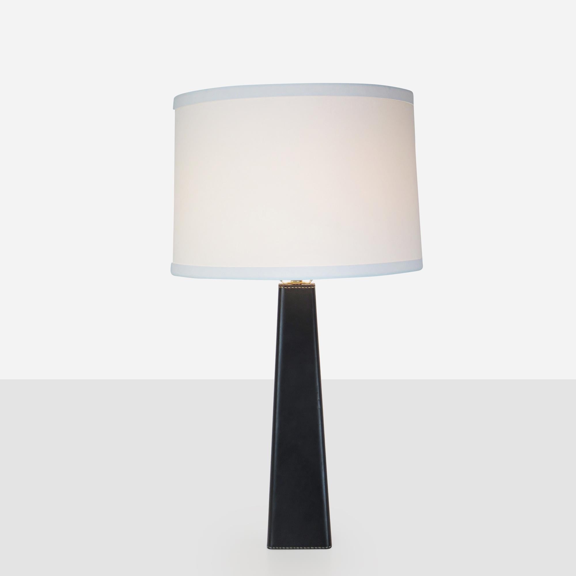 Leather Table Lamp Designed by Lisa Johansson-Pape For Sale 2