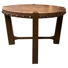 Leather Table with Studs