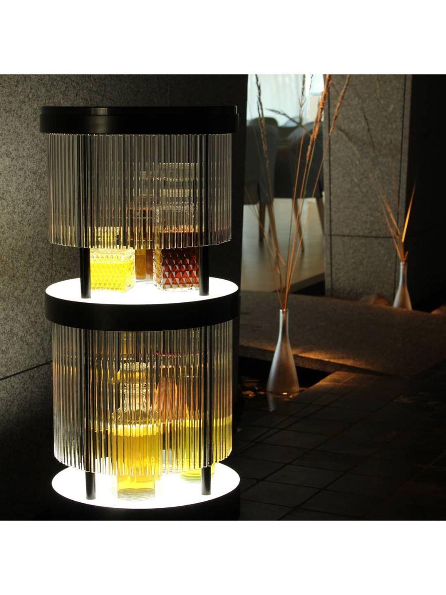 XXIe siècle et contemporain Bar d'appoint en cuir Tchin de Plumbum en vente