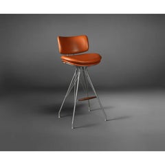Leather Tella Bar Stool by Madheke