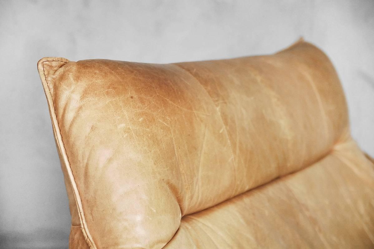 Late 20th Century Leather the Rock Sofa by Gerard Van Den Berg for Montis, 1970s