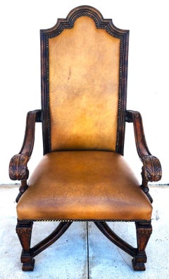 Leather Armchair by THEODORE ALEXANDER