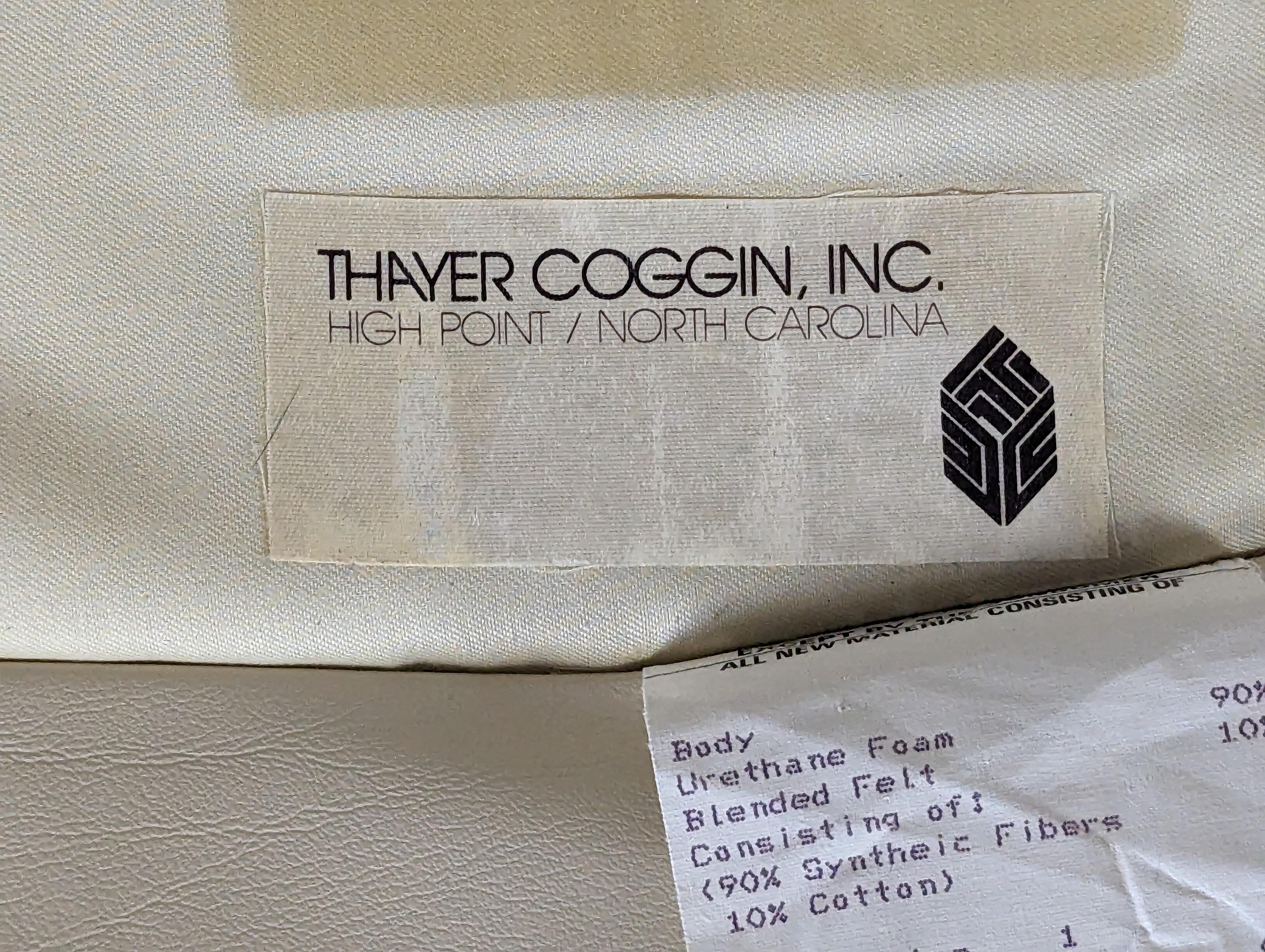 Fauteuils pivotants en cuir de Milo Baughman pour Thayer Coggin, c1970 en vente 4