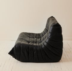 Leather “Togo” Two-Seater Sofa Attributed to Michel Ducaroy for Ligne Roset