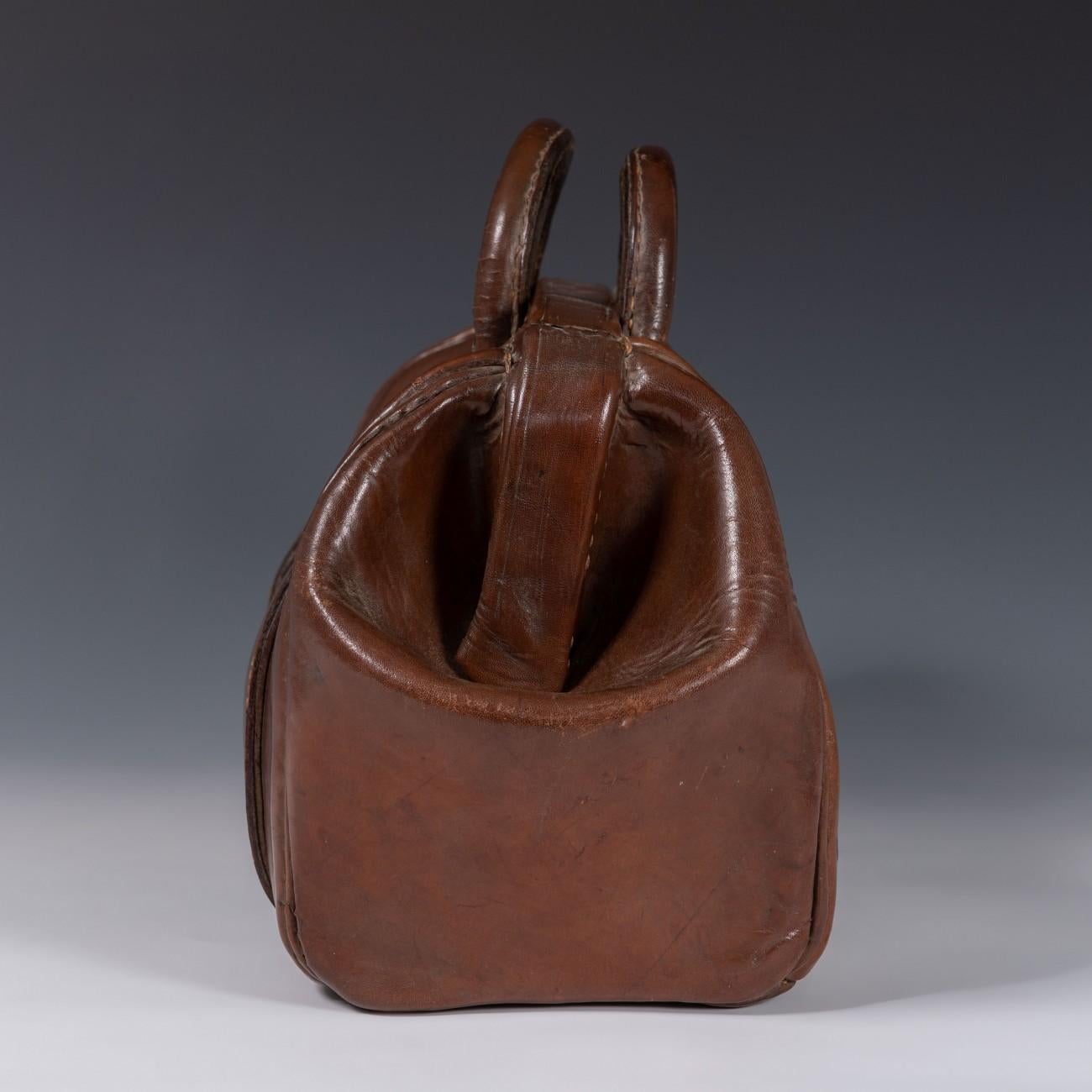 British Leather Tool, Cash or Brief Bag, circa 1920
