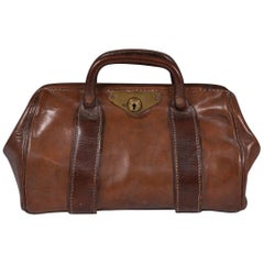 Black Leather Asprey Gladstone Bag, circa 1980 at 1stDibs