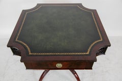 Leather Top Center Table