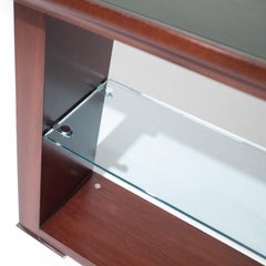 Leather Top Console Table, Osvaldo Borsani