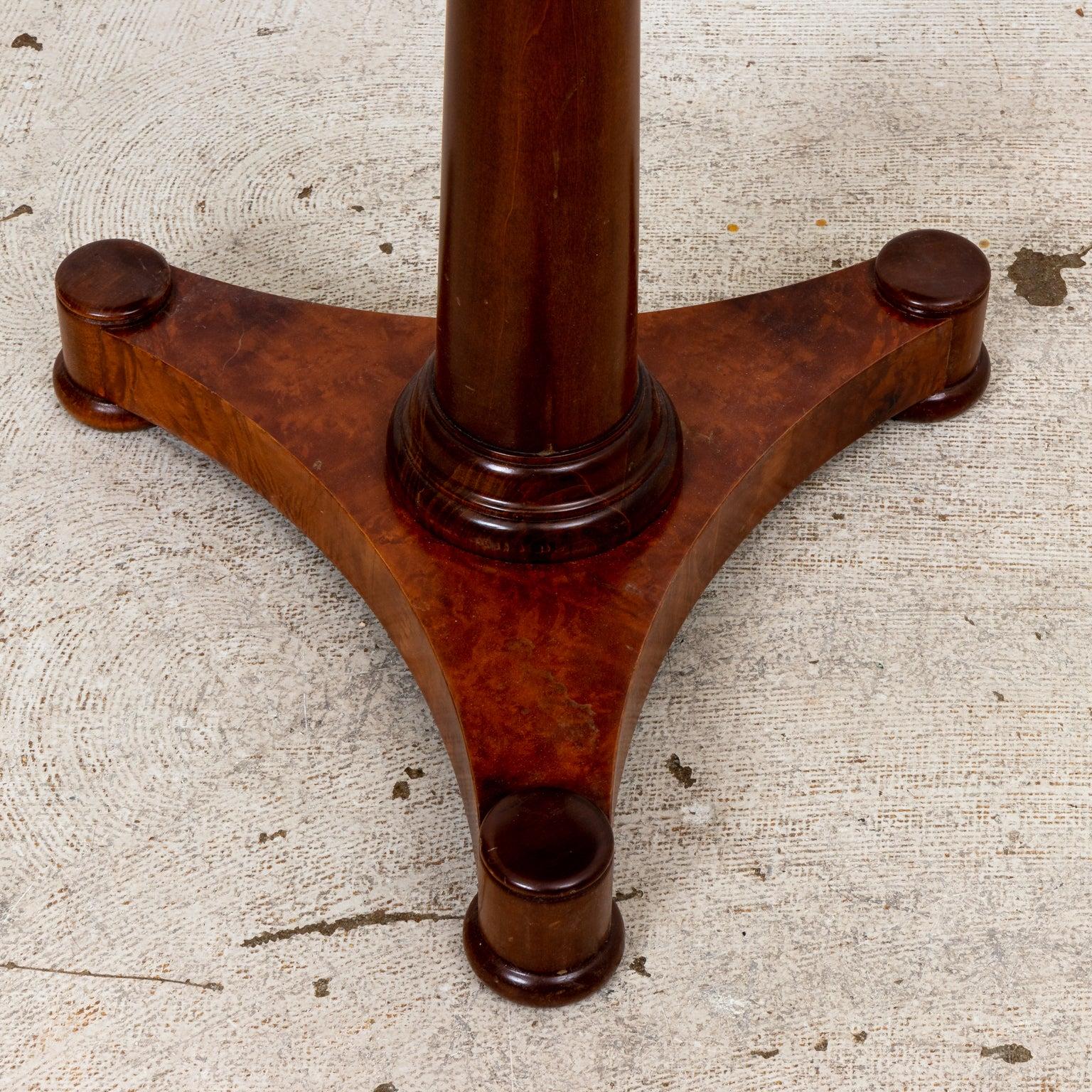 20th Century Leather Top Drum Table For Sale