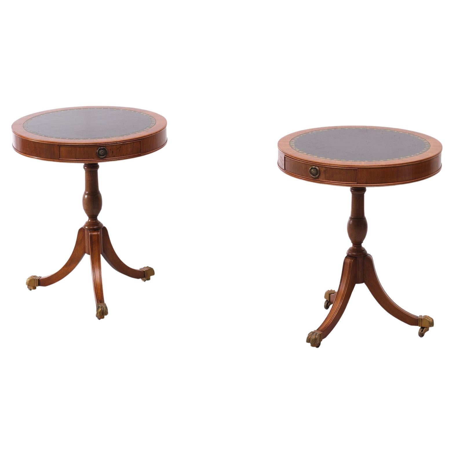 Equestrian Drum Table For Sale at 1stDibs