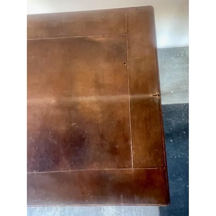 Leather Top Folding Table, FR-0290-03 For Sale 11