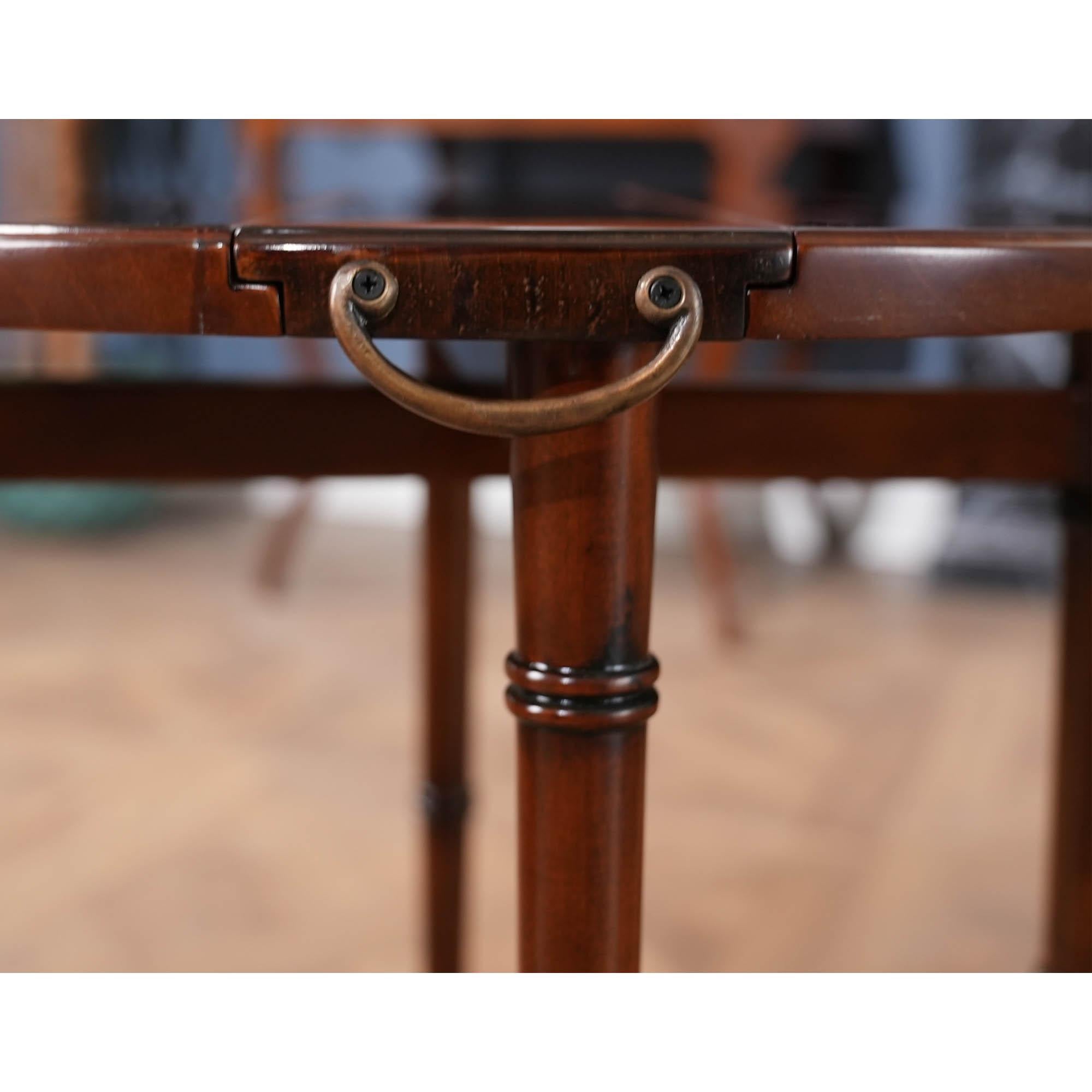 Leather Top Nesting Table For Sale 1