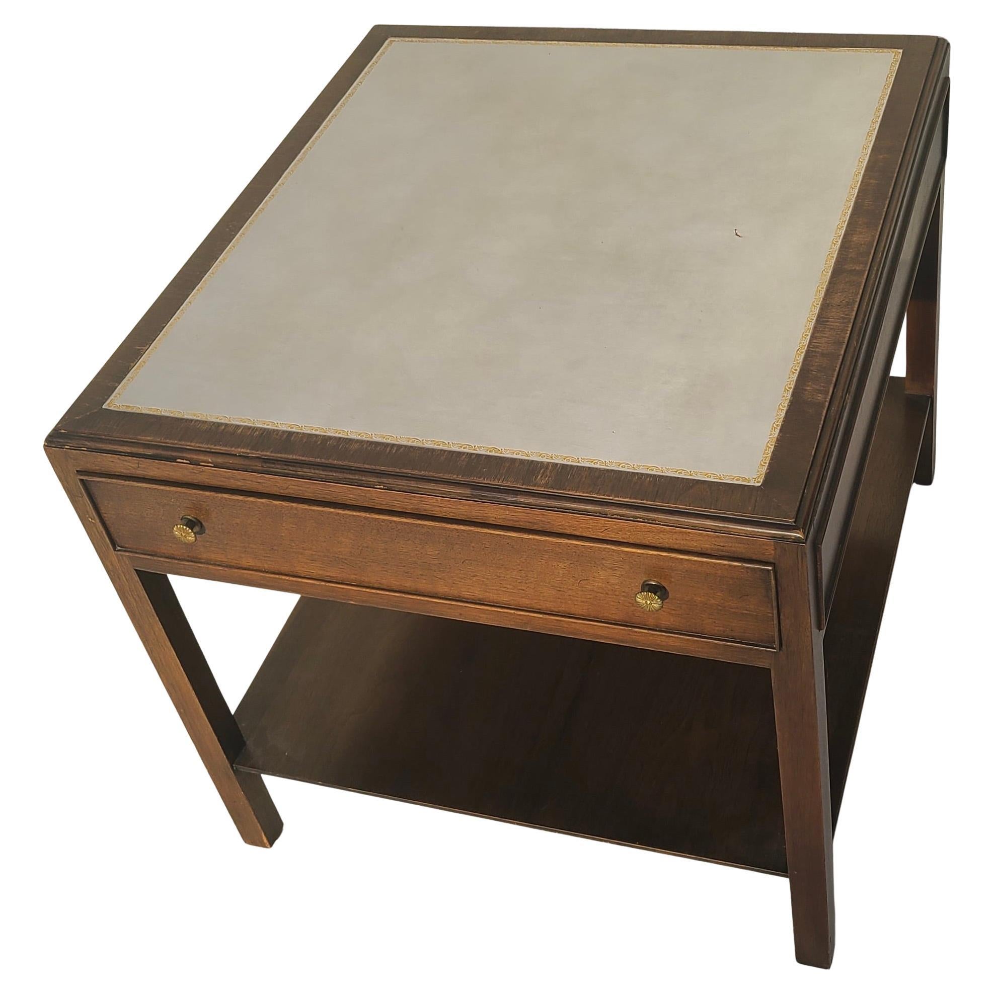 Milieu du XXe siècle Lampe d'appoint en cuir par Johnson Furniture en vente