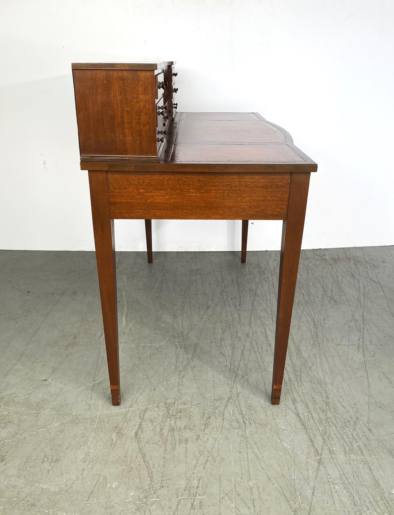 Leather Top Writing Desk In Good Condition In Pomona, CA