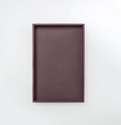 Leather Tray ALINEA by ARIA HOME - Rectangular Large A - Color: Wine