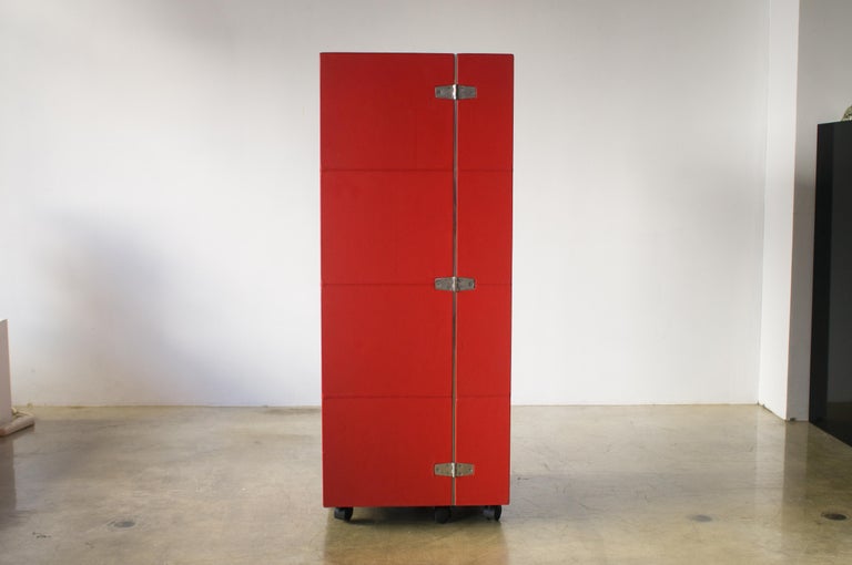 Leather Trunk Contemporary Wardrobe Travel Trunk by Shigeru Uchida For