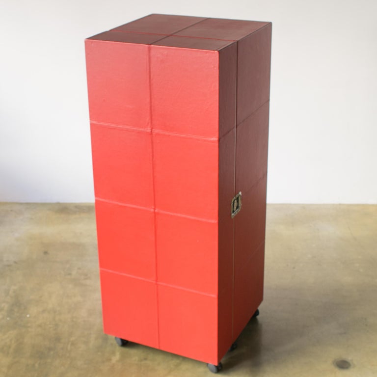 Leather Trunk Contemporary Wardrobe Travel Trunk by Shigeru Uchida For