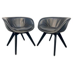 Leather Tub Chairs by Tom Dixon