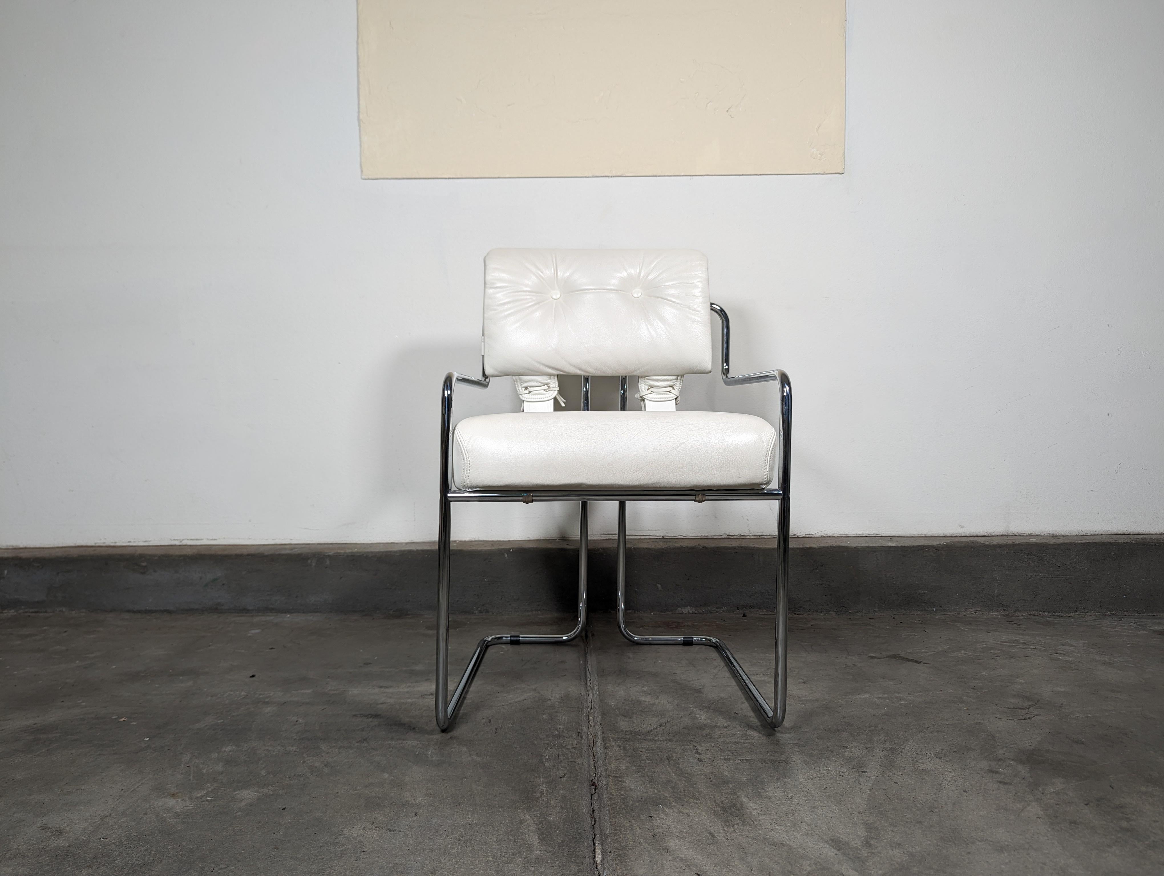 Leather Tucroma Chair by Guido Faleschini for i4 Mariani In Good Condition For Sale In Chino Hills, CA