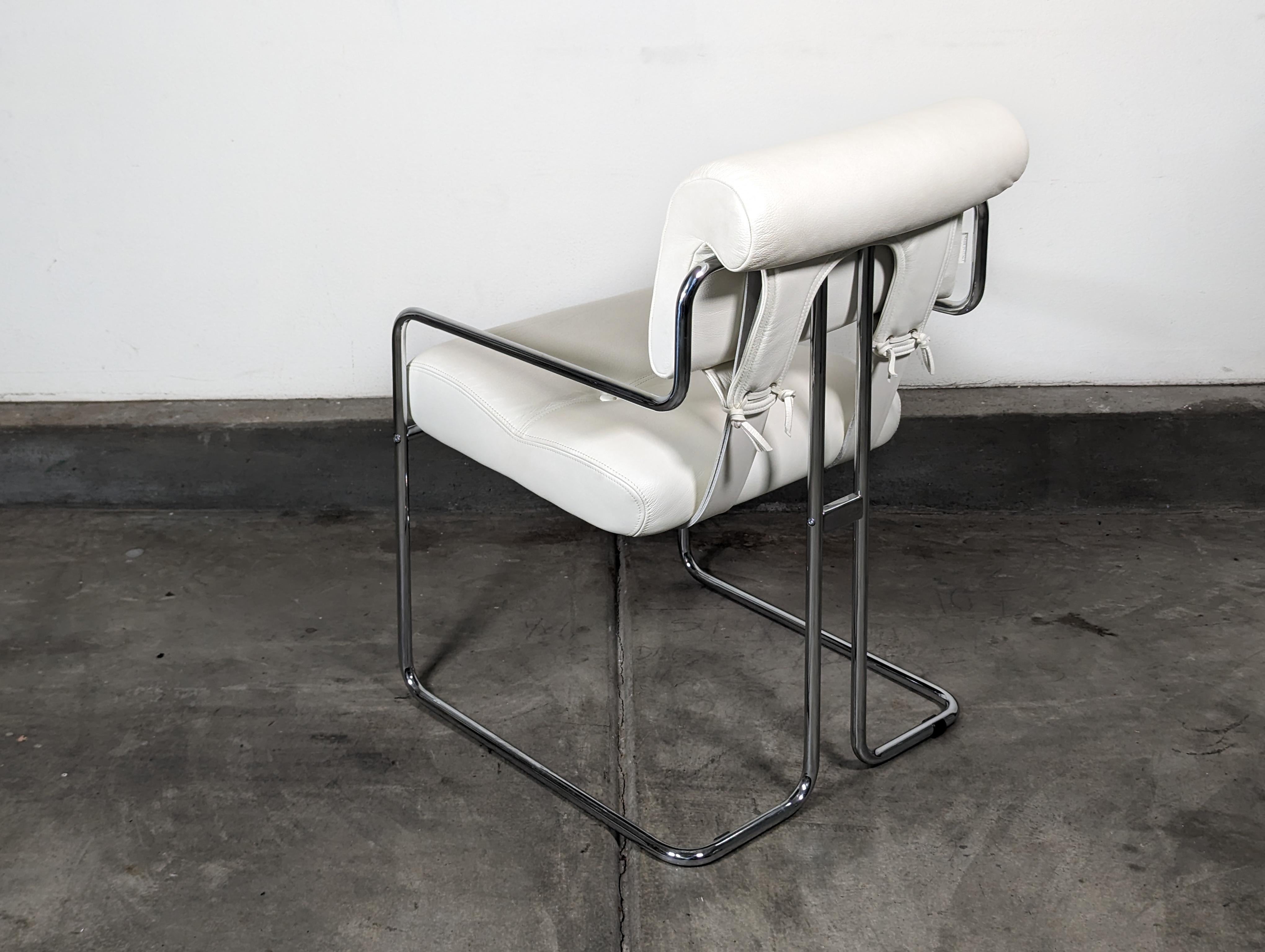Leather Tucroma Chair by Guido Faleschini for i4 Mariani For Sale 2