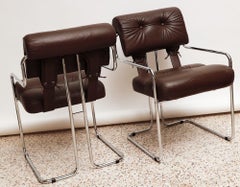 Leather Tucroma Chairs by Guido Faleschini