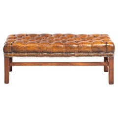 Banc touffeté de cuir, Angleterre, années 1920