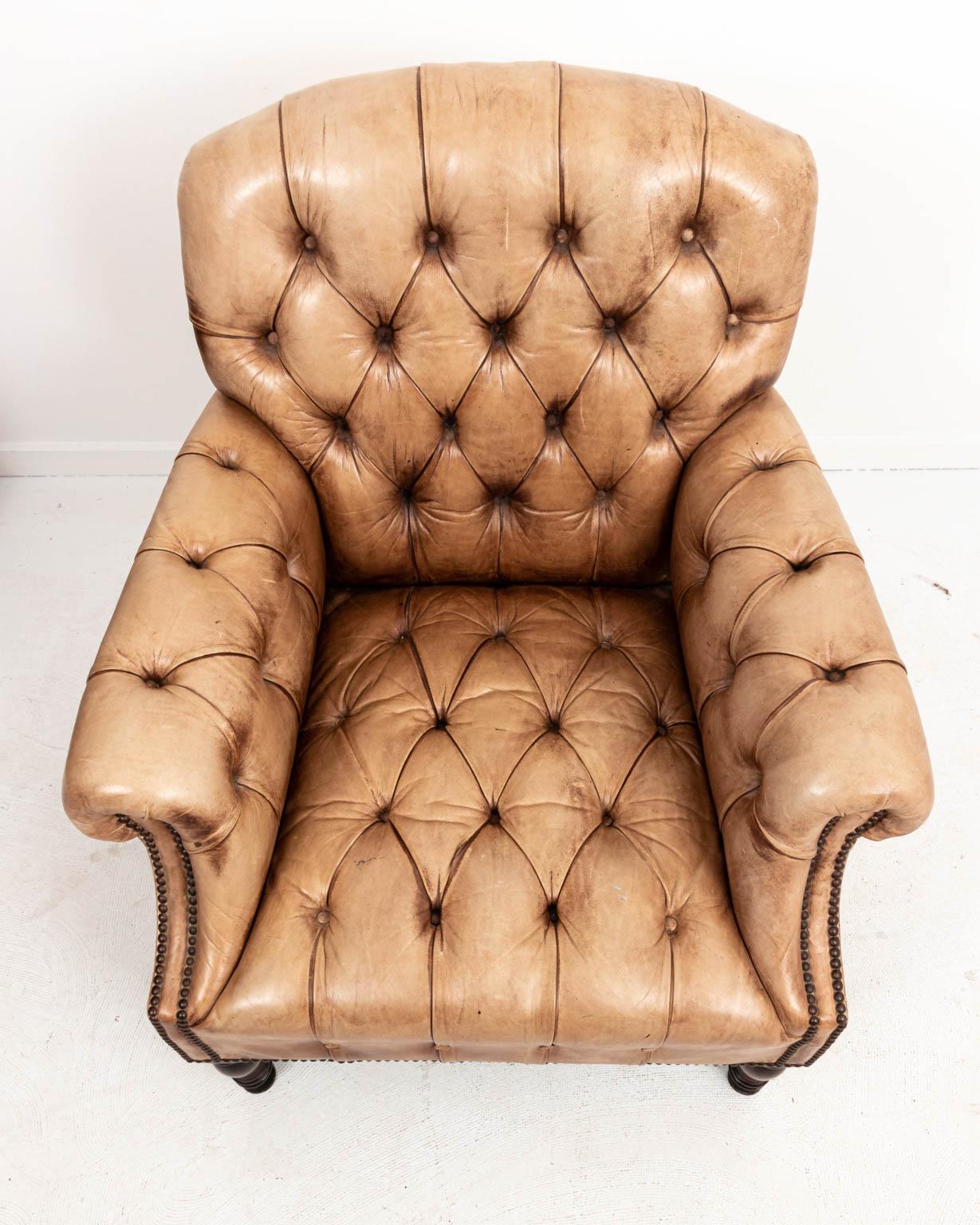 Leather Tufted Chair 2