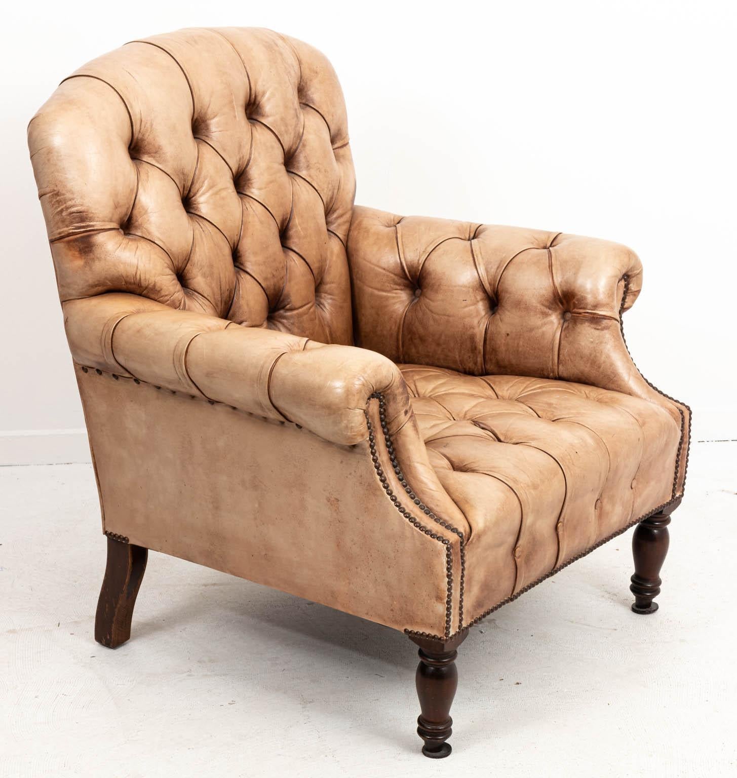 Leather Tufted Chair 4