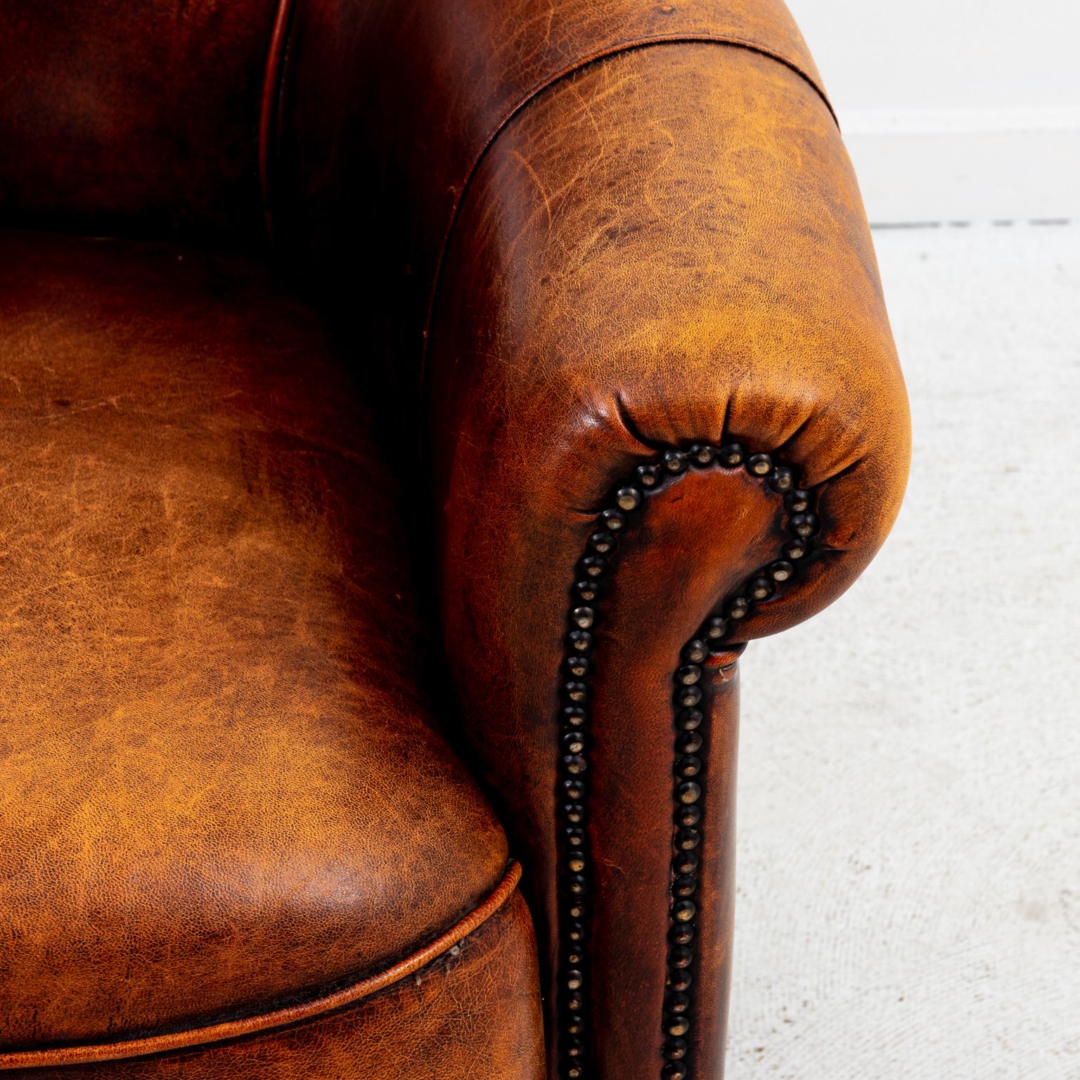 Late 20th Century Leather Upholstered Armchair