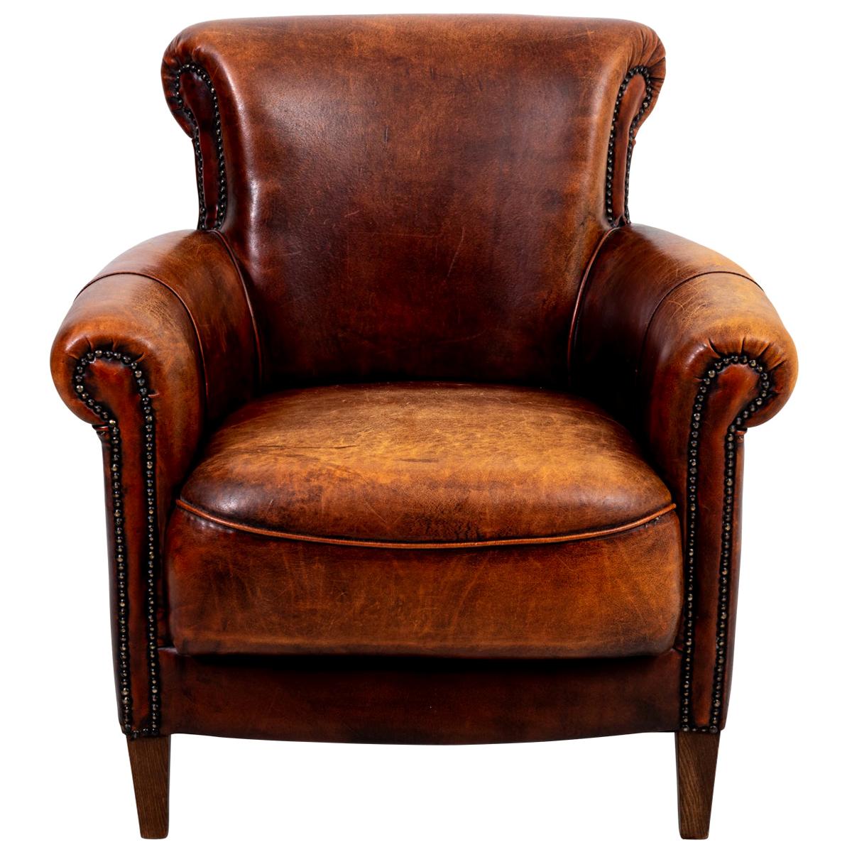 Leather Upholstered Armchair