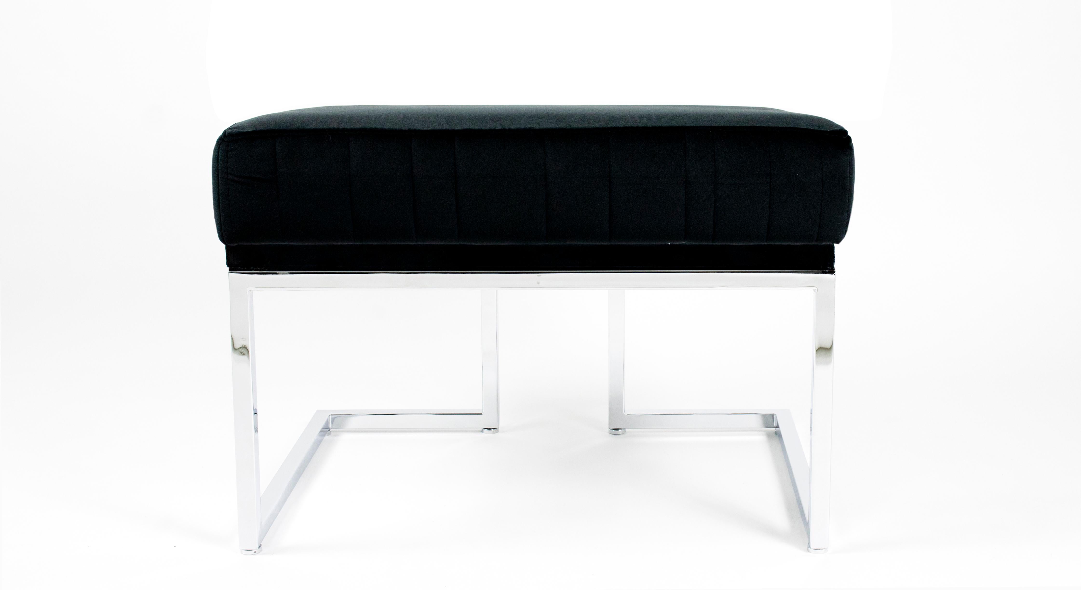 Spanish Leather Upholstered Bench For Sale