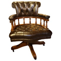 Leather Upholstered Desk Chair