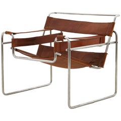 Leather Upholstered Wassily Chair