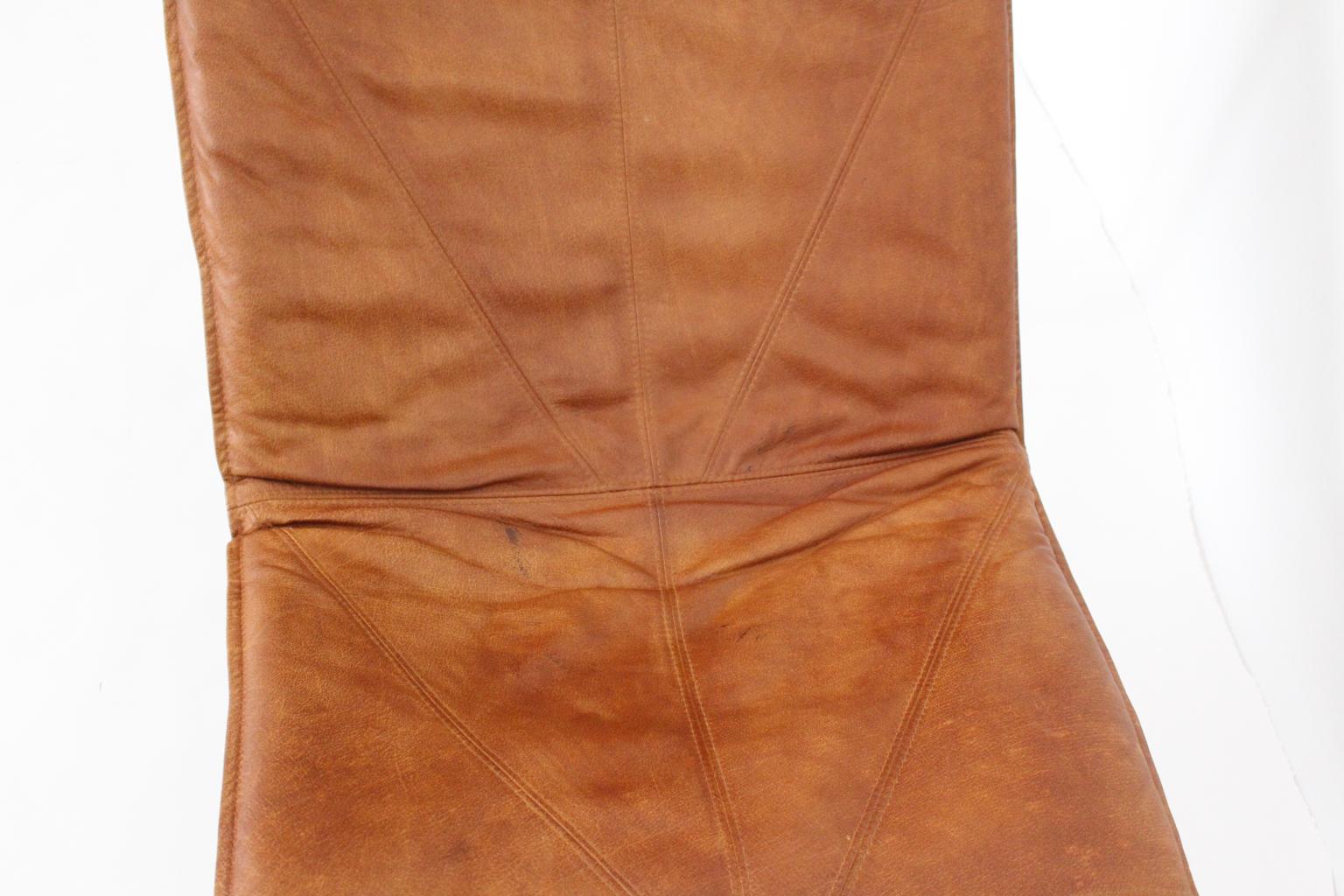 Leather Vintage Chaise Longue by Tord Bjorklund Sweden, 1970s 2