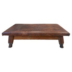 Leather Vintage Pommel Horse Coffee Table