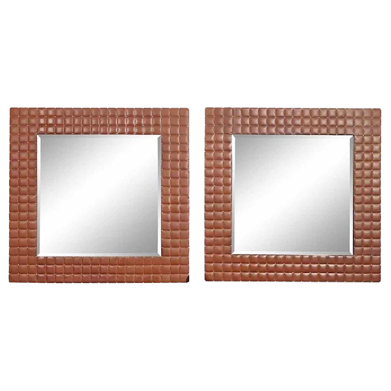 Espejos de pared de piel en venta