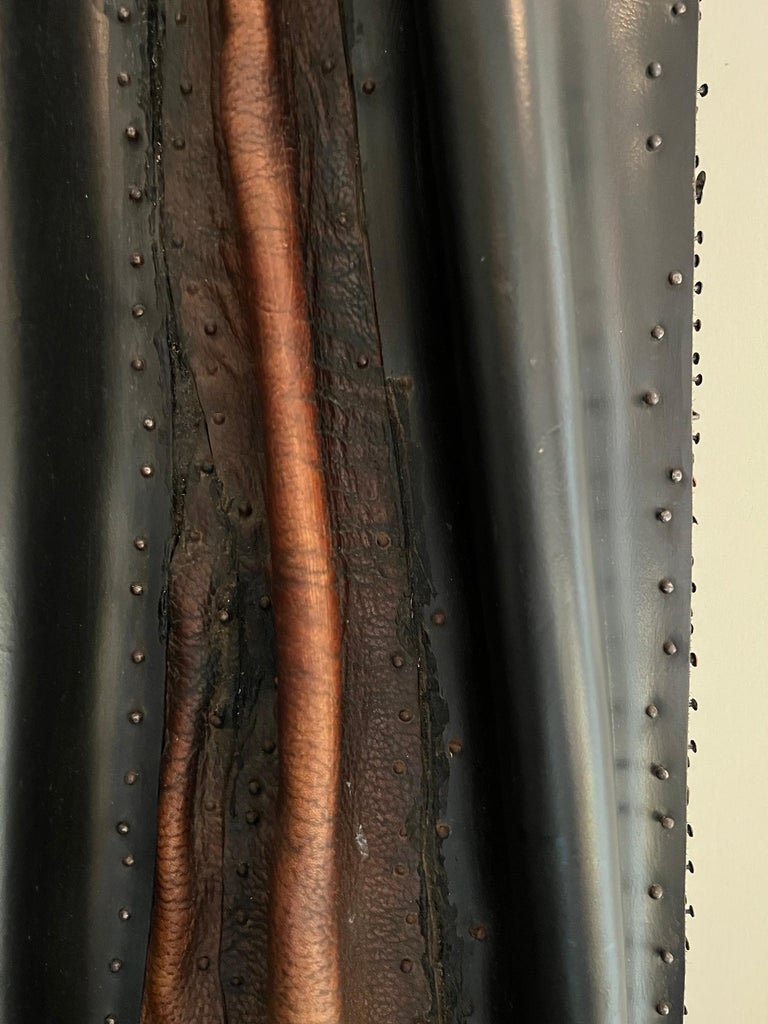 Leather Wall Mount Sculpture For Sale at 1stDibs