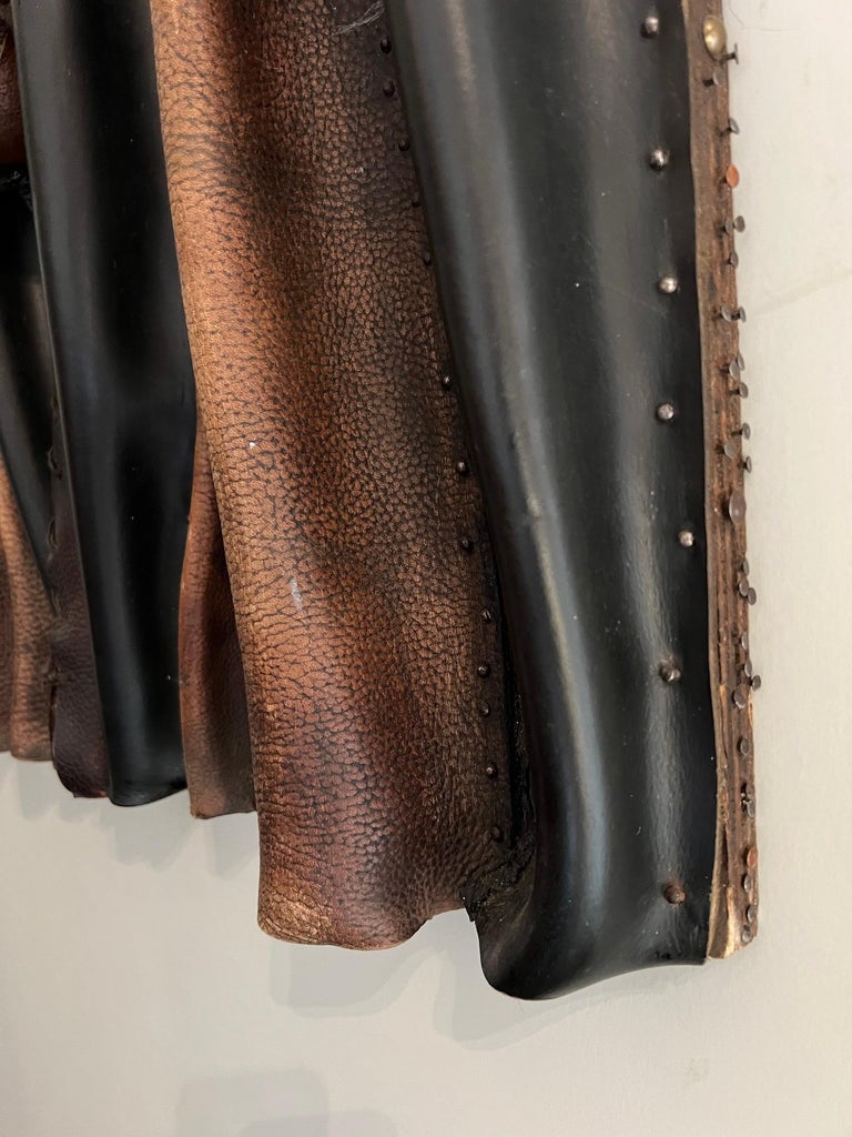 Leather Wall Mount Sculpture For Sale at 1stDibs