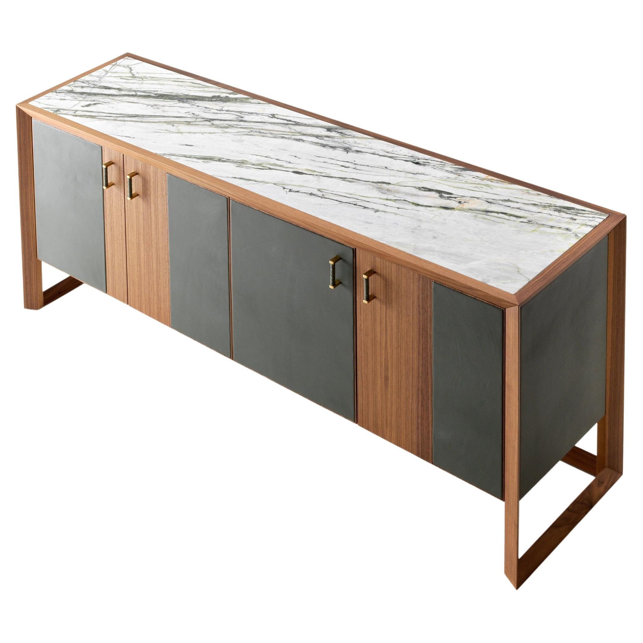 Victorian Walnut Sideboard with Marble Top at 1stDibs