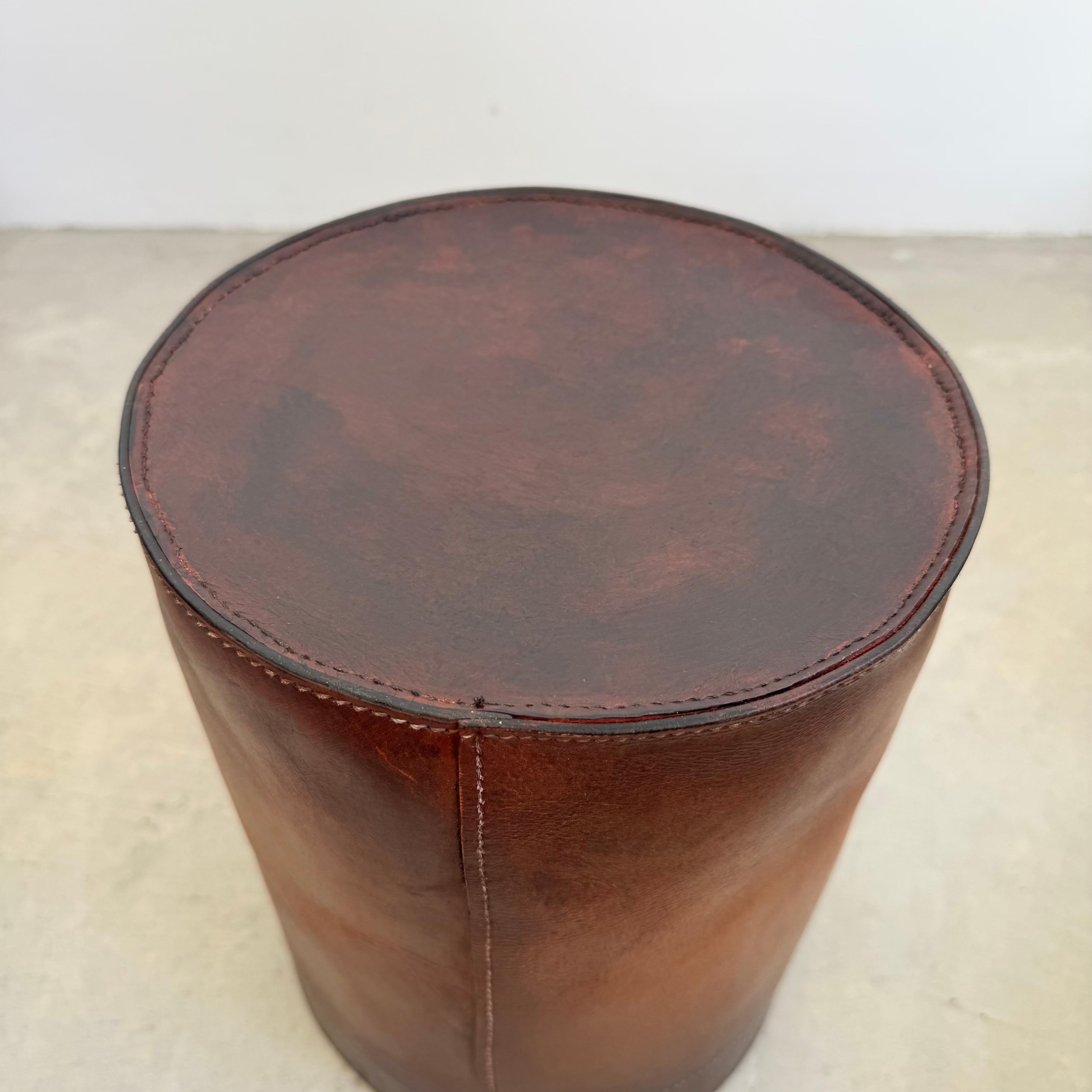 Waste-Korb aus Leder von Merit Los Angeles im Angebot 6