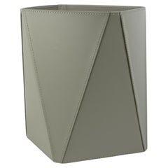 Leather Waste Paper Bin TAUKA by Limac Design - Modern - 33 h