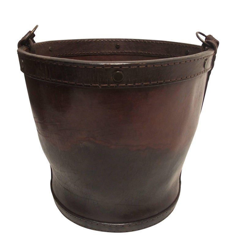 Leather Water or Feed Bucket, English 19th Century at 1stDibs
