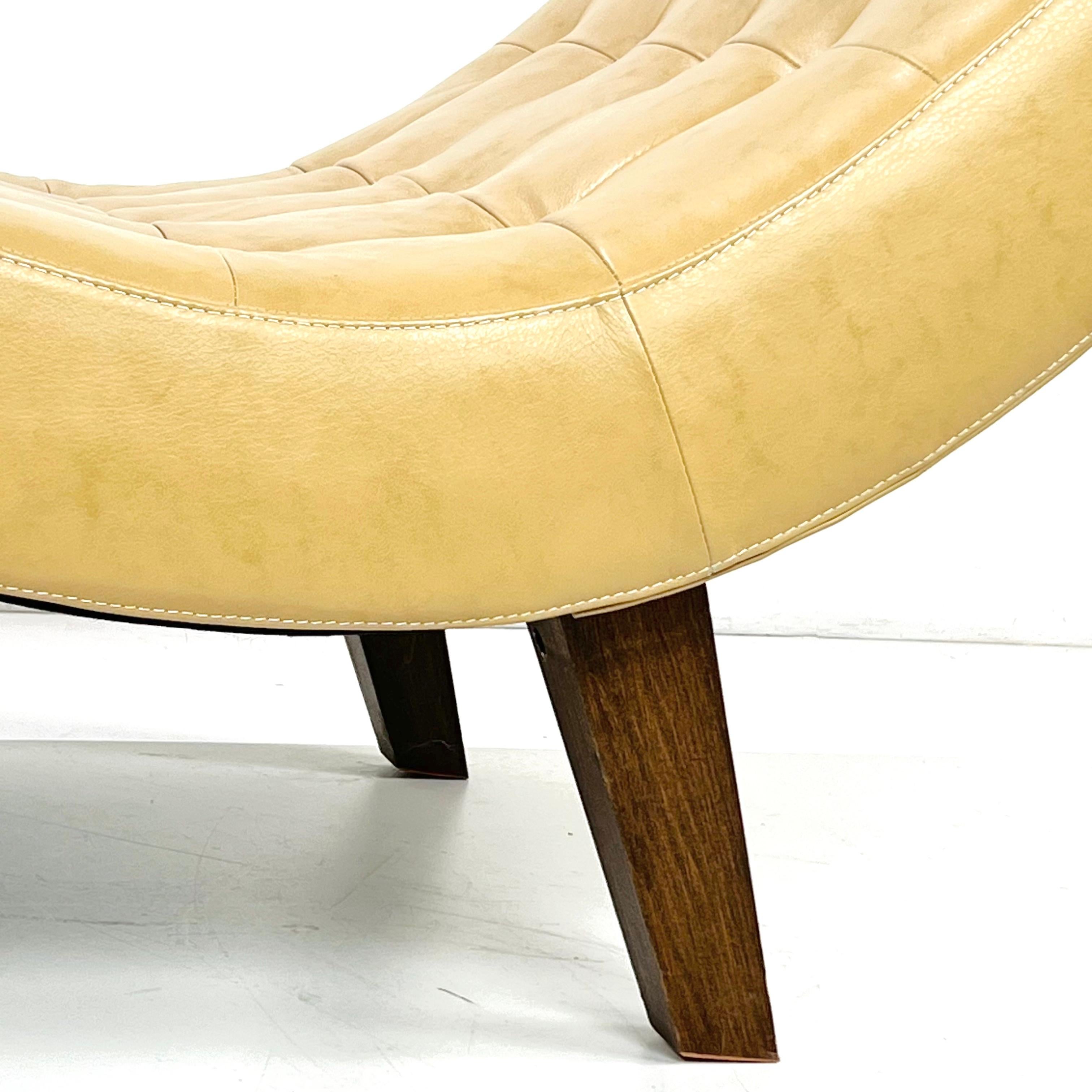 Fauteuil de salon Wave en cuir 3