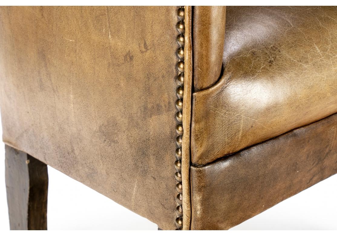 Leather Wing Chair Salesman's Sample For Sale 7