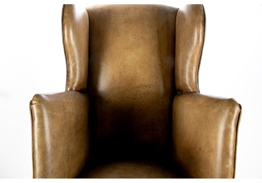Leather Wing Chair Salesman's Sample For Sale 9