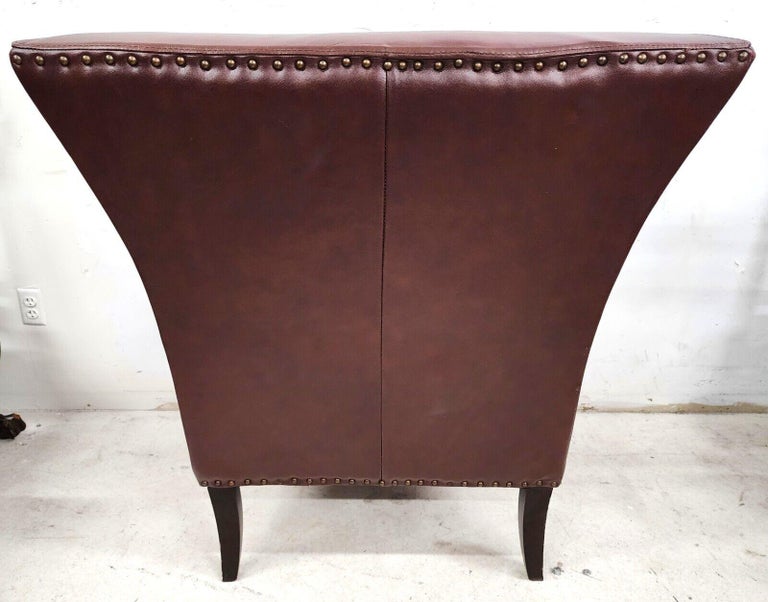 Leather Wingback Chair by DeCoro For Sale at 1stDibs