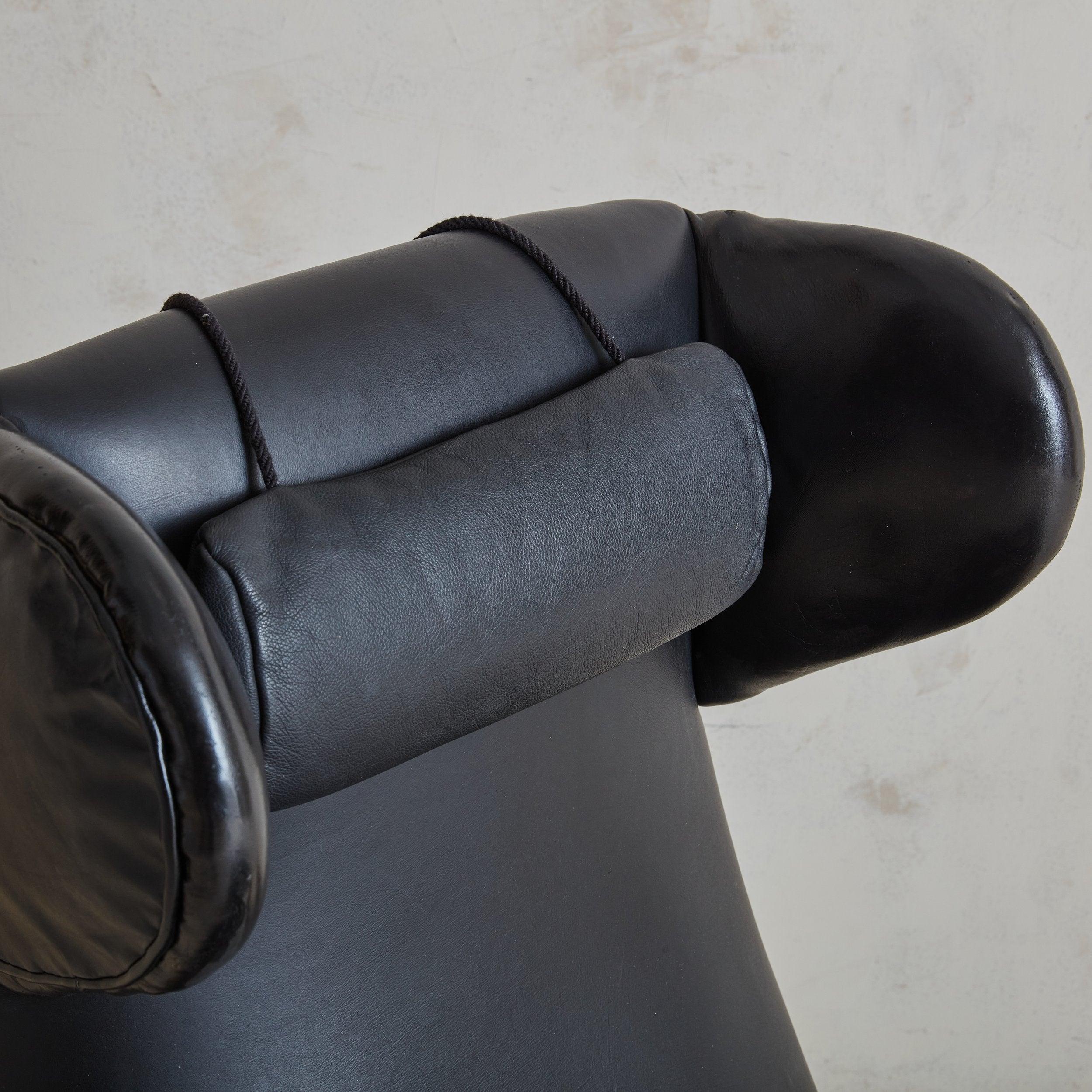 Chaise longue inclinable en cuir et bois par Henry W. Klein pour Bramin Møbler en vente 4